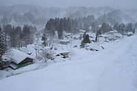 Village in snow, Koshirakura, Tōkamachi, Niigata, Japan.jpg