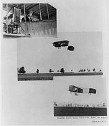 Biplan Voisin piloté par Harry Houdini en 1910.