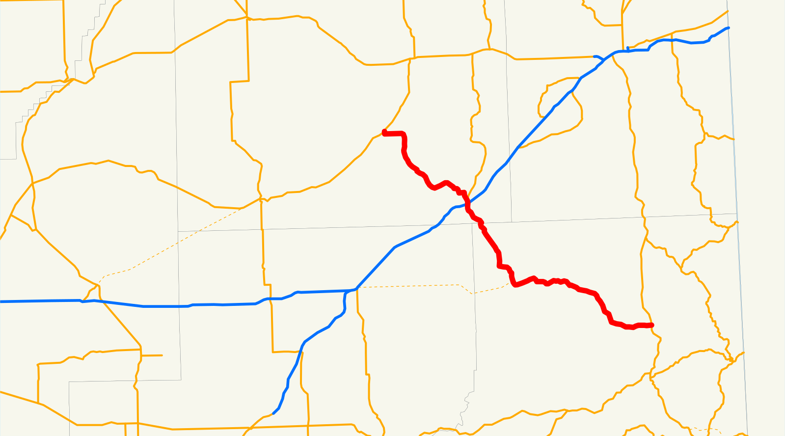 Route names. En Route Istanbul - Washington.