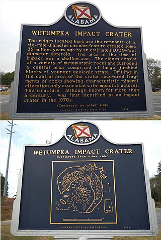 <span class="mw-page-title-main">Wetumpka crater</span> Impact crater in Alabama