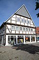 Half-timbered eaves house