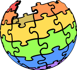 Wikipedia Logo LGBT version.svg