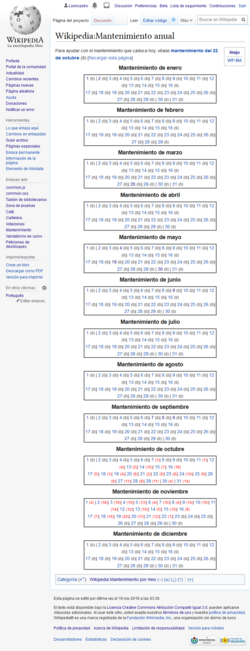 Miniatuur voor Bestand:Wikipedia Mantenimiento anual.png