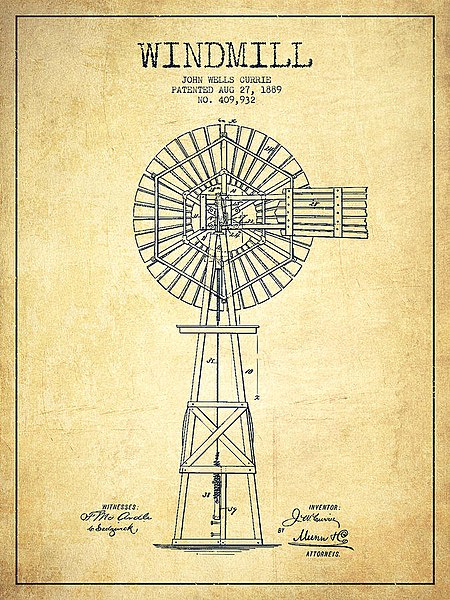 File:Windmill-patent-drawing-from-1889-vintage-aged.jpg