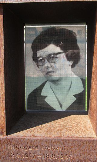 <span class="mw-page-title-main">Hildegard Trabant</span> Fiftieth person to die at Berlin Wall