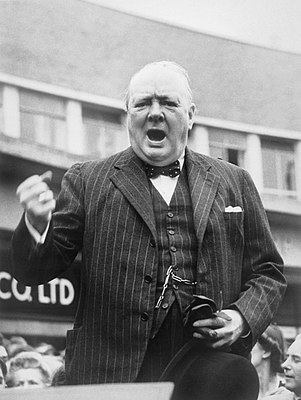 Winston Churchill during the General Election Campaign in 1945 HU55965.jpg