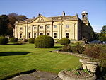 Wortley Hall with attached South-front Terrace and Steps including attached Retaining Wall and Steps to Wing set back on left