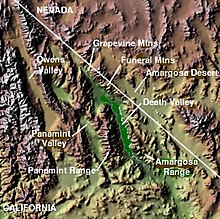 Geography of Death Valley National Park area.