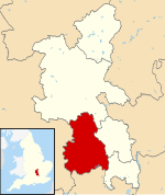 Wycombe getoond in Buckinghamshire