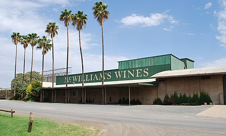 McWilliams winery near Griffith in the Riverina wine region