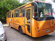 2009 Autosan Tramp school bus in Gmina Jasionowka, Podlaskie Voivodeship, Poland Youth Brass Band Bus.JPG