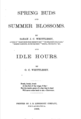 "Spring buds and summer blossoms"; "Idle Hours" (1889).png