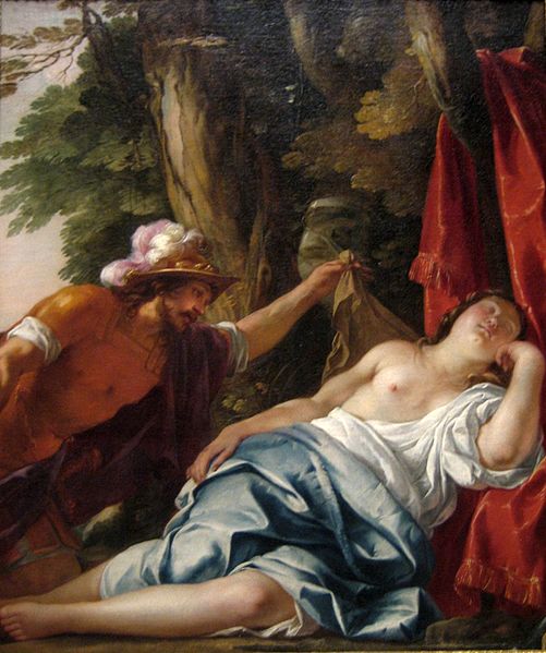 File:'Mars and the Vestal Virgin', oil on canvas painting by Jacques Blanchard, ca. 1630, Art Gallery of New South Wales.jpg