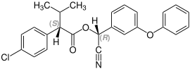 (R, S) -Stereoisomer Fenvalerate Structural Formula V1.svg