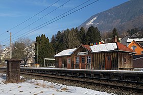 Stationsgebäude Schaanwald, Gleisseite