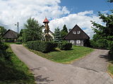 Čeština: Socha se zvoničkou v České Proseči. Okres Jičín, Česká republika. English: Statue with bell in Česká Proseč village, Jičín District, Czech Republic.