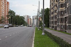 Улица Александры Монаховой в поселке Коммунарка (Москва)