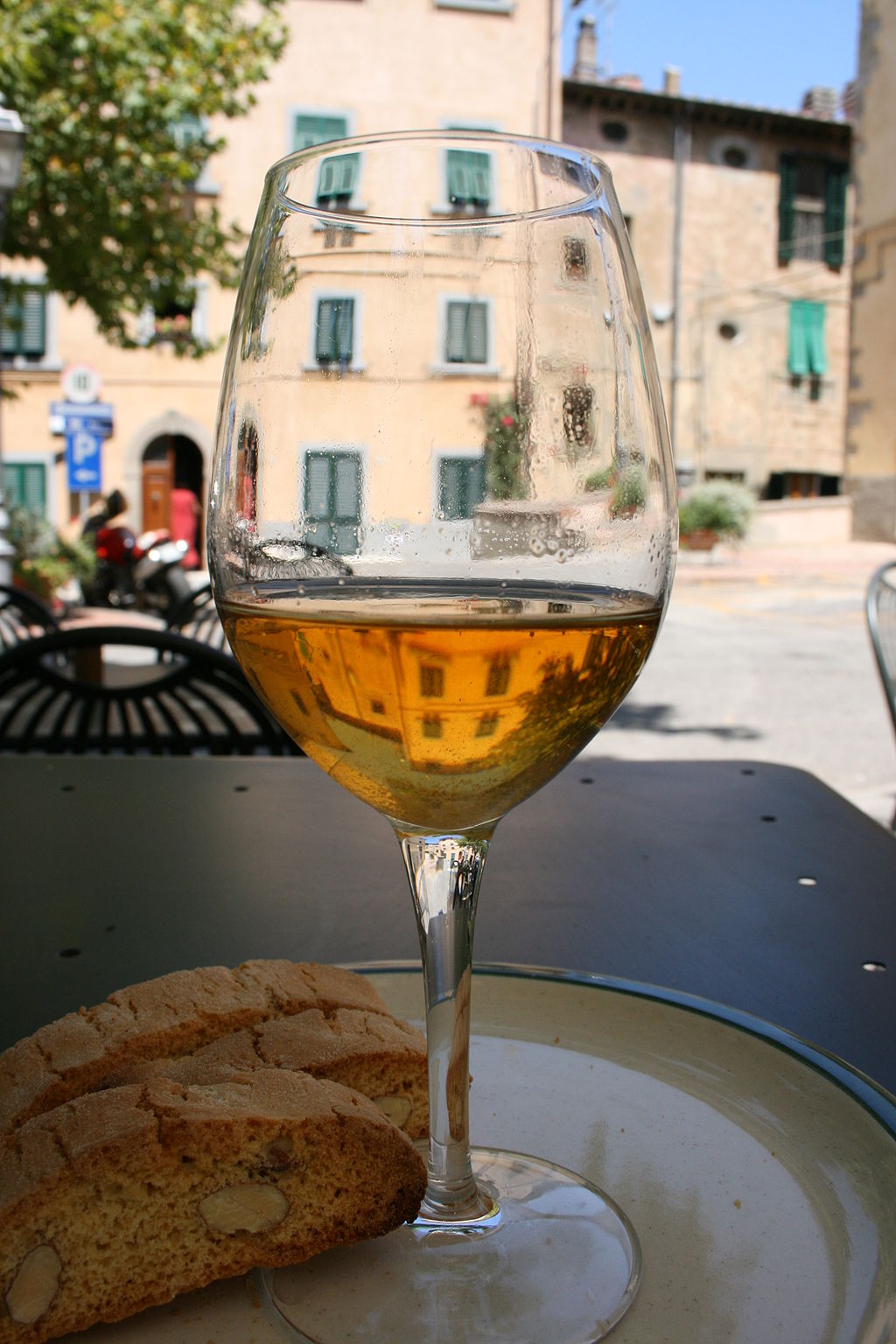 .A glass of vin santo