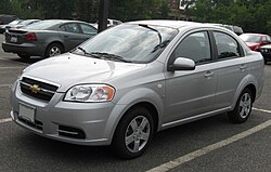 Chevrolet Aveo Sedán 2007 del mercado estadounidense, comercializado como eMotion en el Mercado Andino