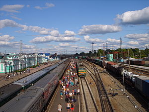Станция Тайга в своей юго-восточной части. Лето 2009 года