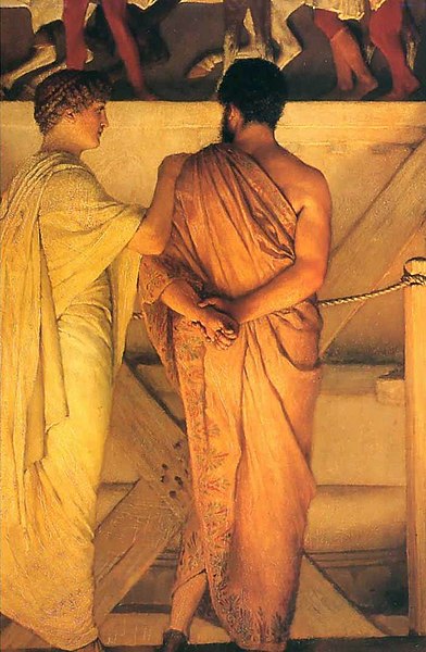 File:1868 Lawrence Alma-Tadema - Phidias Showing the Frieze of the Parthenon to his Friends (cropped).jpg