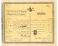 1914 yılında Yafa'da verilen bir Osmanlı pasaportu