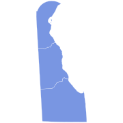 1940 United States Senate election in Delaware results map by county.svg