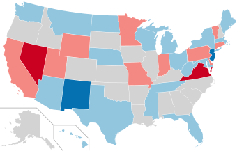 1982 Stany Zjednoczone wyniki wyborów do Senatu map.svg