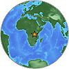 Epicenter of East African earthquake