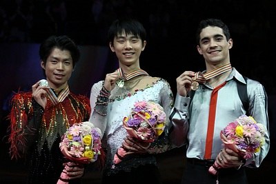 The men's medalists