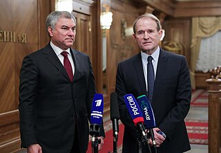 <span class="mw-page-title-main">Viktor Medvedchuk</span> Ukrainian politician, lawyer, and businessman (born 1954)