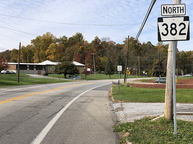PA 382 northbound past I-83 in Newberry Township