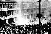 Protesters in Taipei before the shooting