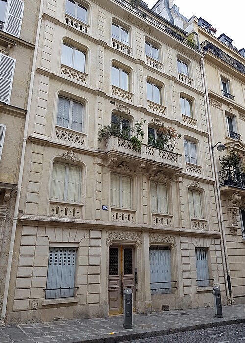 Rue d'Aumale, Bennett's second address in Paris