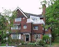 The house in Frognal built for Kate Greenaway by Richard Norman Shaw