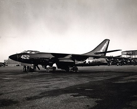 A3D-1 at Naval Air Station Jacksonville, Florida in the 1950s