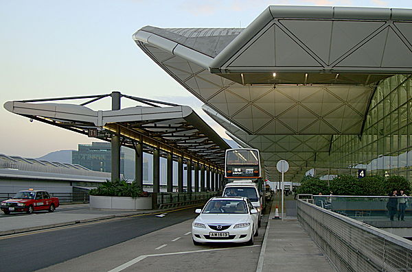 A front view of Hong Kong Airport (2008)