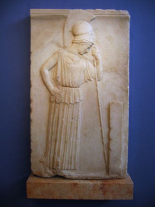 <span class="mw-page-title-main">Mourning Athena</span> Relief of Athena in Athens, Greece