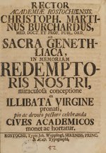 Миниатюра для Файл:Ad sacra genethliaca, in memoriam Redemptoris nostri ... pronati, pio ac devoto pectore celebranda cives academicos monet ac hortatur (IA b31949848).pdf