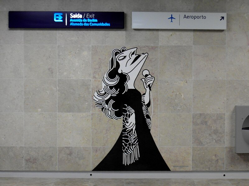 File:Amália Rodrigues at Aeroporto metro station (8176859286).jpg