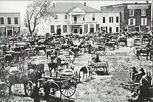 Downtown Anderson in 1876