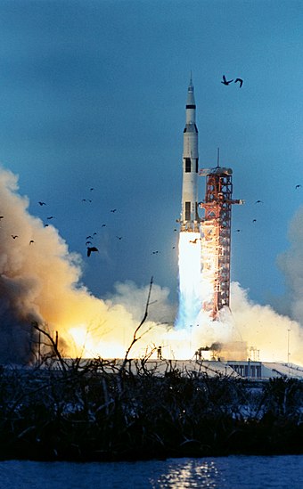 Apollo 9 launches from Kennedy Space Center, March 3, 1969
