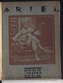 Capa da Ariel - Revista de Cultura Musical, maio de 1924. Ilustração por Antônio Paim Vieira. Direção por Sá Pereira e Mário de Andrade.