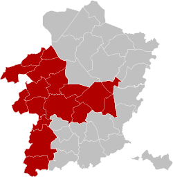 Arrondissement Hasselt Belgium Map.svg