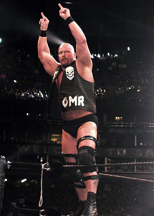 Stone Cold Steve Austin defended the WWF Championship against Chris Benoit and Chris Jericho at King of the Ring.
