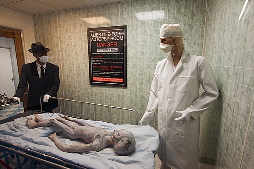 Autopsy room at UFO Museum, Roswell view 2