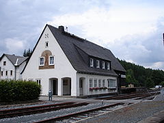 Huis naast het station van Bärenstein