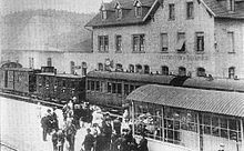 Bahnhof im Jahr 1910