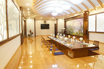 Banquet rooms at Haedanghwa Health Complex