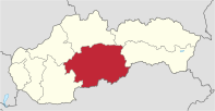 Banskobystricky kraj in Slovakia.svg